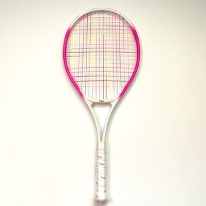 Vintage Turbo #2 Pink/ White Tennis Racket - Good Condition